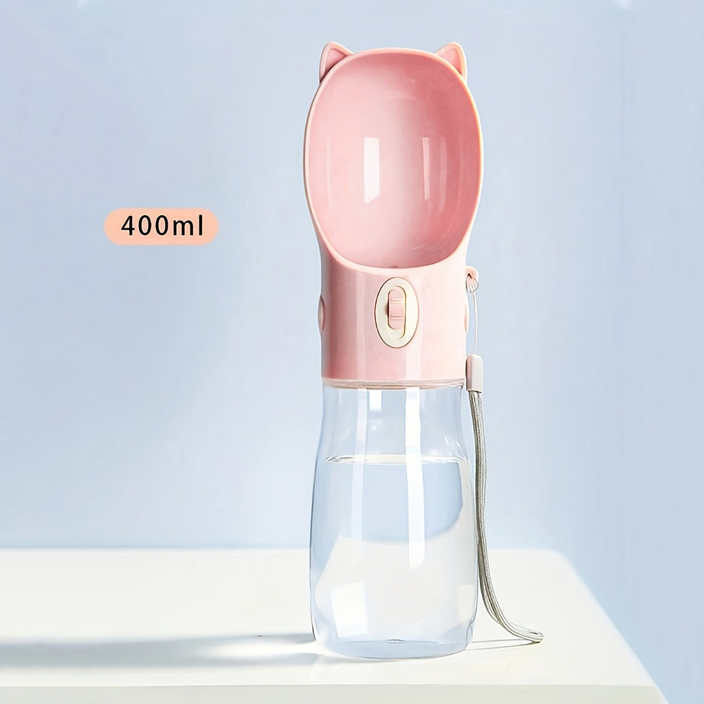 Portable Dog Water Bottle - Leakproof Pet Drinking Bottle with Bowl for Travel and Outdoor Activities