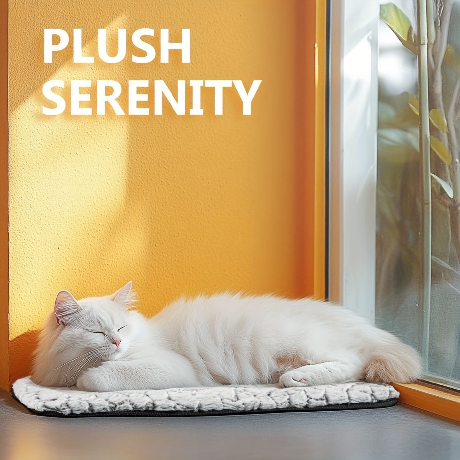 [Thermal Pet Mat] Extra Warm Thermal Cat Dog Bed Mat, Ultra Soft Cat Pet Mat Pad for Indoor Outdoor with Removable Cover Non-Slip Bottom Washable
