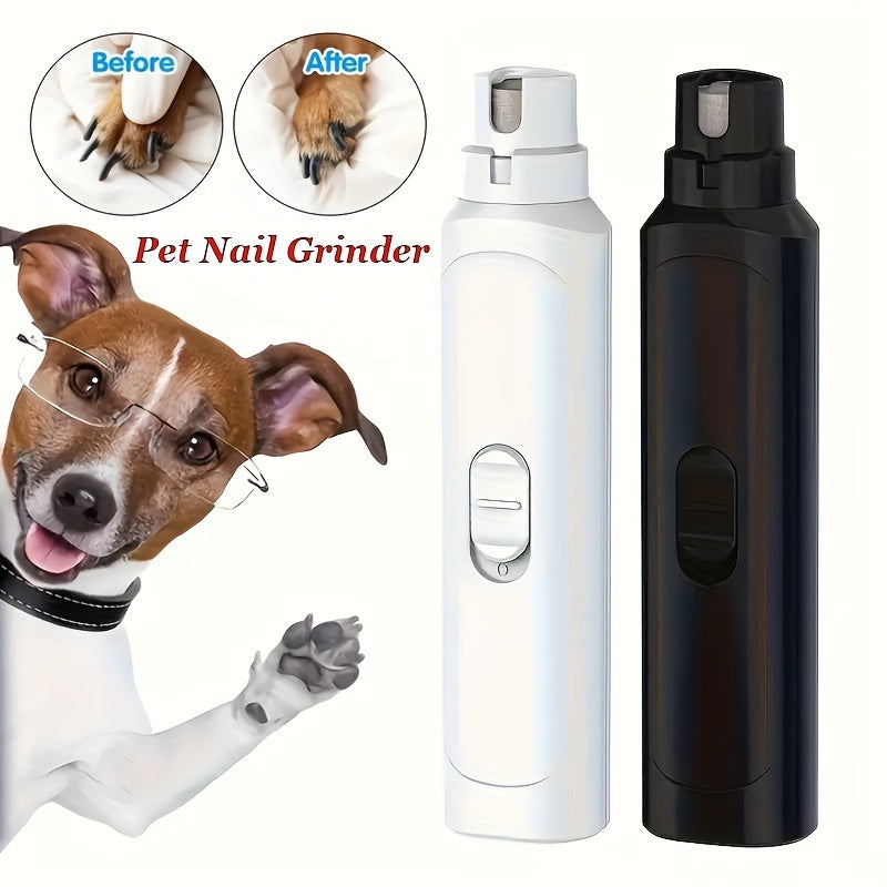 Electric Pet Nail Grinder for Dogs & Cats, 1pc Paw Grooming Tool, Battery-Operated (Battery Not Included) - Plastic, Dog Nail Grinders
