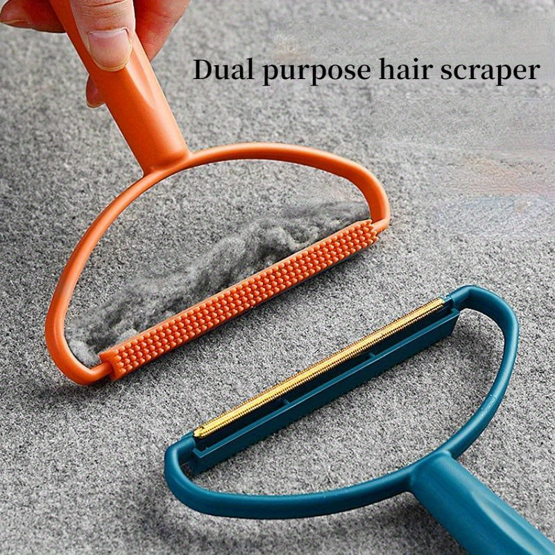 Double Sided Pet Hair Remover Brush - Lint & Fur Scraper for Cat Dog Furniture Clothes, Reusable Fabric Shaver Grooming Tool, Halloween gift, Christmas gift
