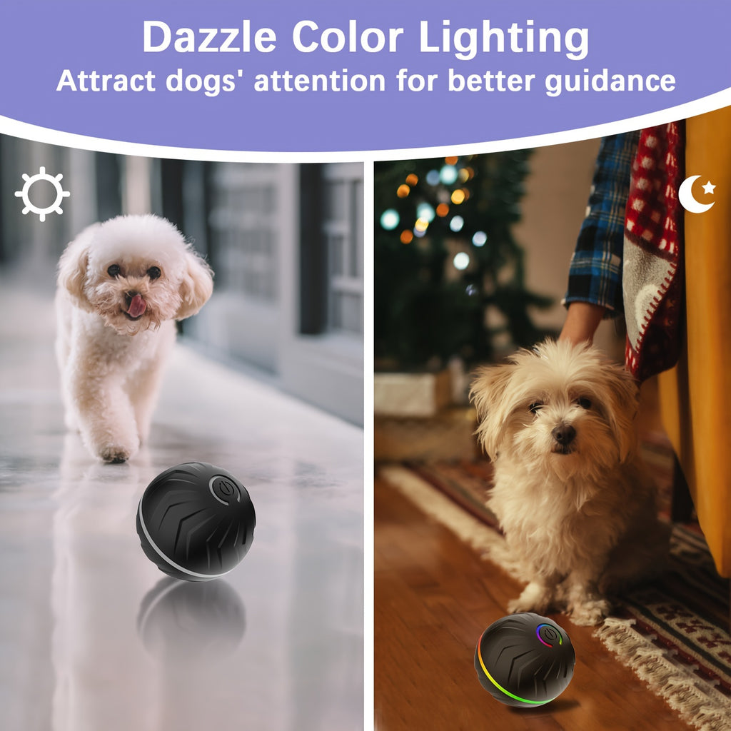 [Interactive Dog Ball] 6.6cm/2.62in Large Size Pet Smart Bouncing Ball, Interactive Dog Toy, Motion-Activated Automatic Rolling Ball for Puppies/Small Dogs/Medium Dogs/Large Dogs, Interactive Dog Ball, Playful Design, Durable