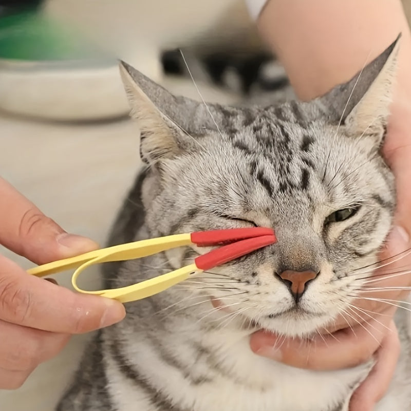 Pet Tear Stain Remover for Cats And Dogs, Eye Cleaning with Soft Brush And Clip