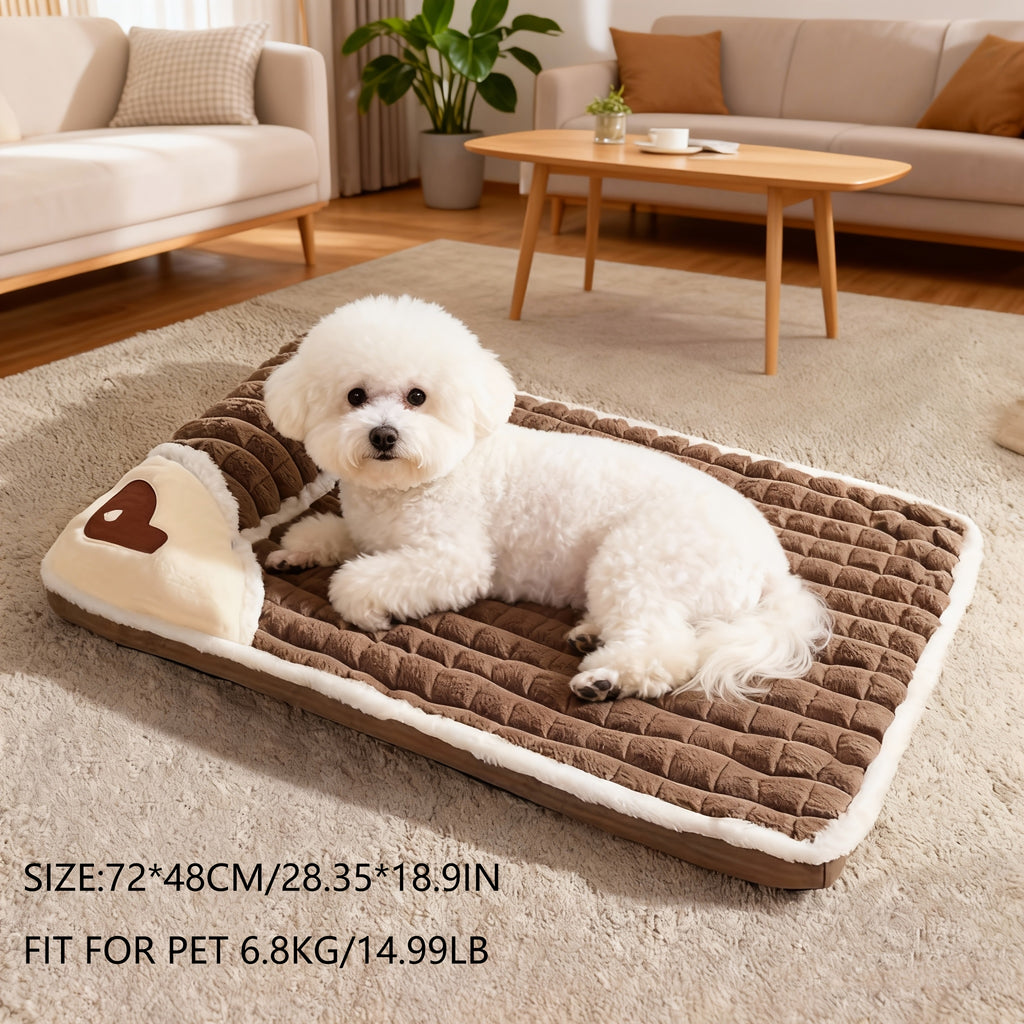 1pc Dog Mat, Four Seasons Universal Kennel, Sleeping Nest with Winter Removable And Washable Floor Mat, Dog Sleeping Mat, Pet Soft Spine Protection