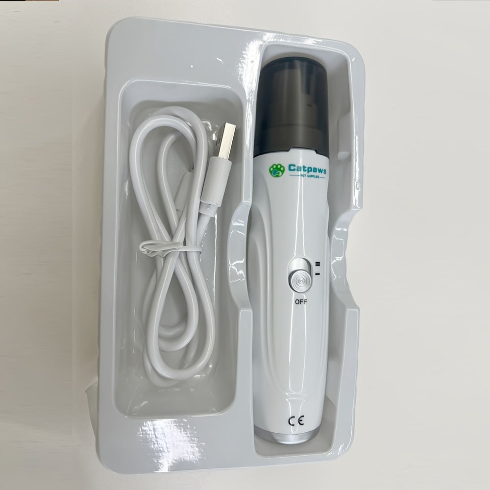 Electric Pet Nail Grinder USB Rechargeable Electric Dog Nail Clippers Quiet Electric Dog Cat Paws Nail Grooming Trimmer Tools