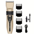 Rechargeable Dog Grooming Clipper Set, Quiet Electric Pet Hair Trimmer for Thick Coats, USB Charging, Cordless Design with Lithium Battery, 4 Guide Combs - Pet Hair Cutter Kit for Dogs and Cats