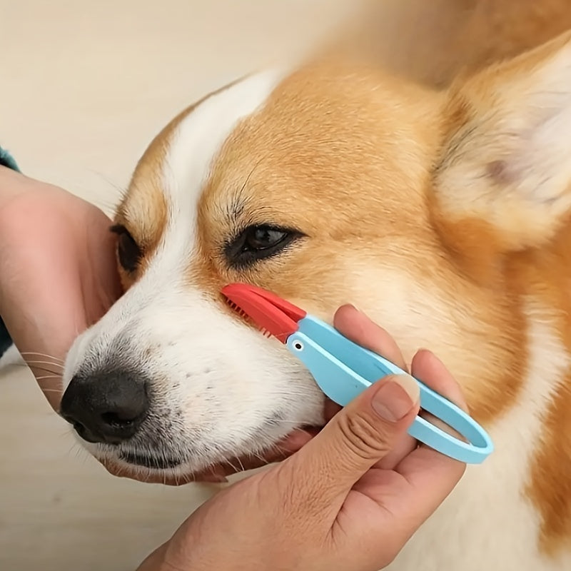 Pet Tear Stain Remover for Cats And Dogs, Eye Cleaning with Soft Brush And Clip