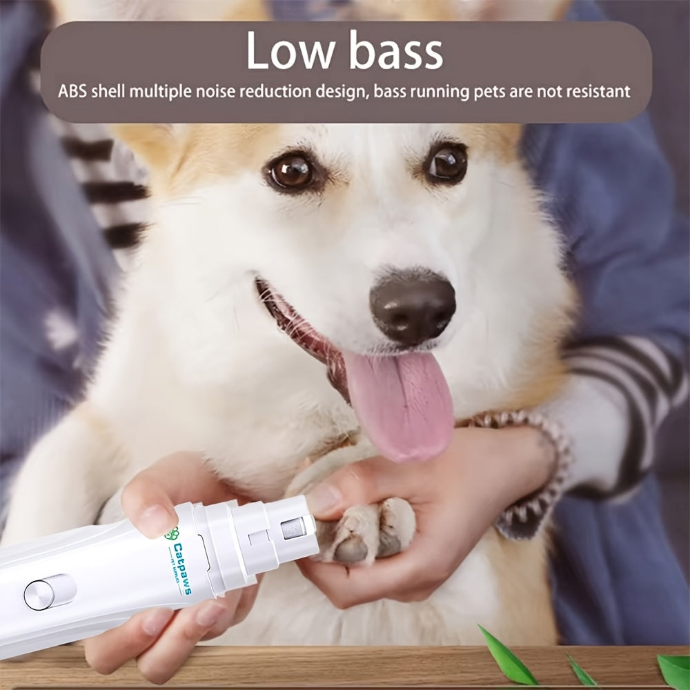 Electric Pet Nail Grinder USB Rechargeable Electric Dog Nail Clippers Quiet Electric Dog Cat Paws Nail Grooming Trimmer Tools