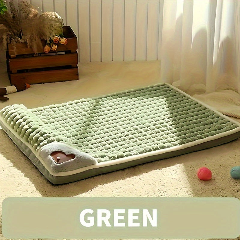 1pc Dog Mat, Four Seasons Universal Kennel, Sleeping Nest with Winter Removable And Washable Floor Mat, Dog Sleeping Mat, Pet Soft Spine Protection