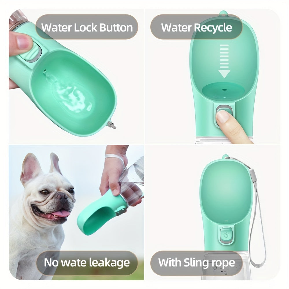 Portable Dog Water Bottle, Travel Cup for Dog Walking, Pet Water Dispenser and Feeder Accessories