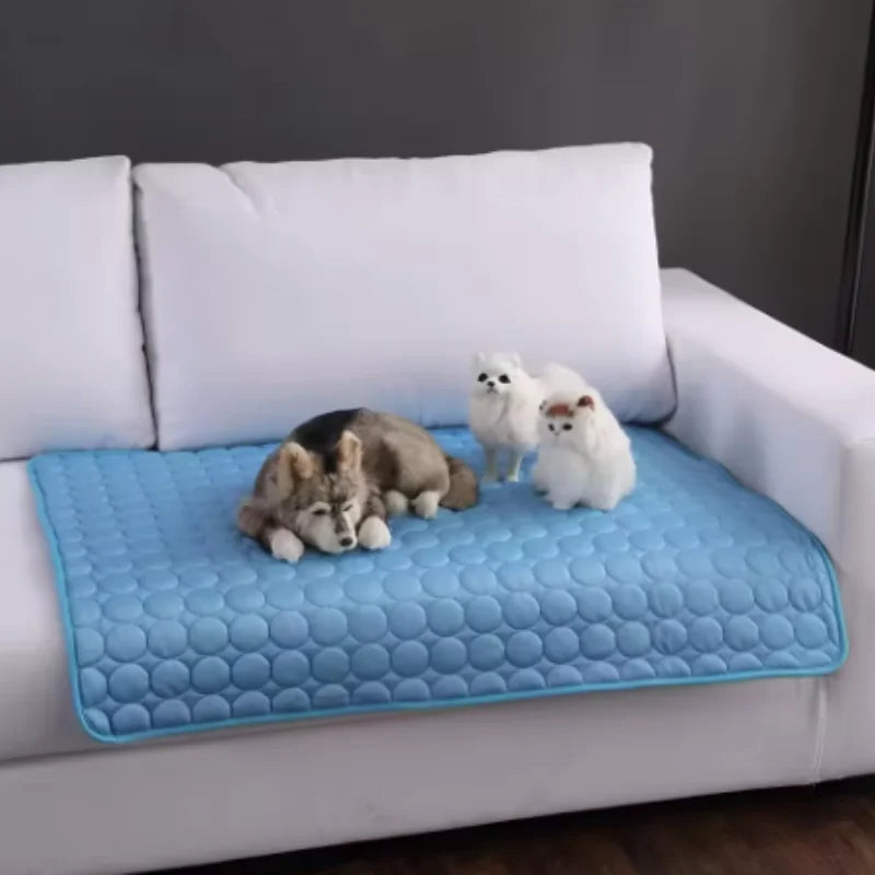 Dog Mat Cooling Summer Pad Mat For Dogs Cat Blanket Sofa Breathable Pet Dog Bed Summer Washable For Small Medium Large Dogs Car