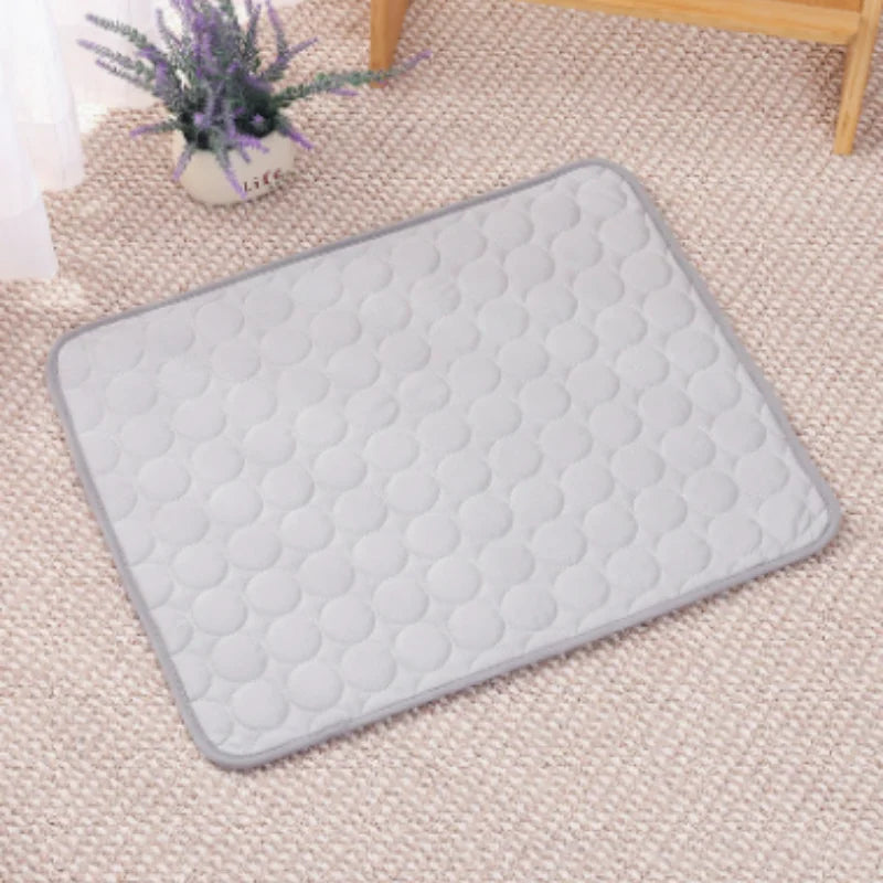 Dog Mat Cooling Summer Pad Mat For Dogs Cat Blanket Sofa Breathable Pet Dog Bed Summer Washable For Small Medium Large Dogs Car