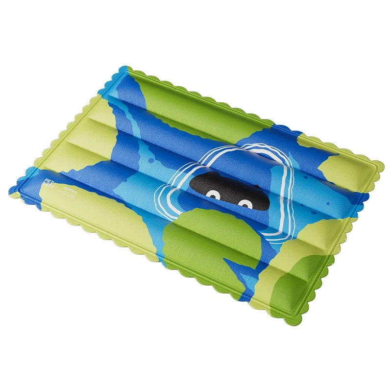 Pet Cooling Mat Ice Blanket Summer Dog Pad Water Injection Self Cooling Waterproof Wear Resistant Bite Resistant for Dogs Cats