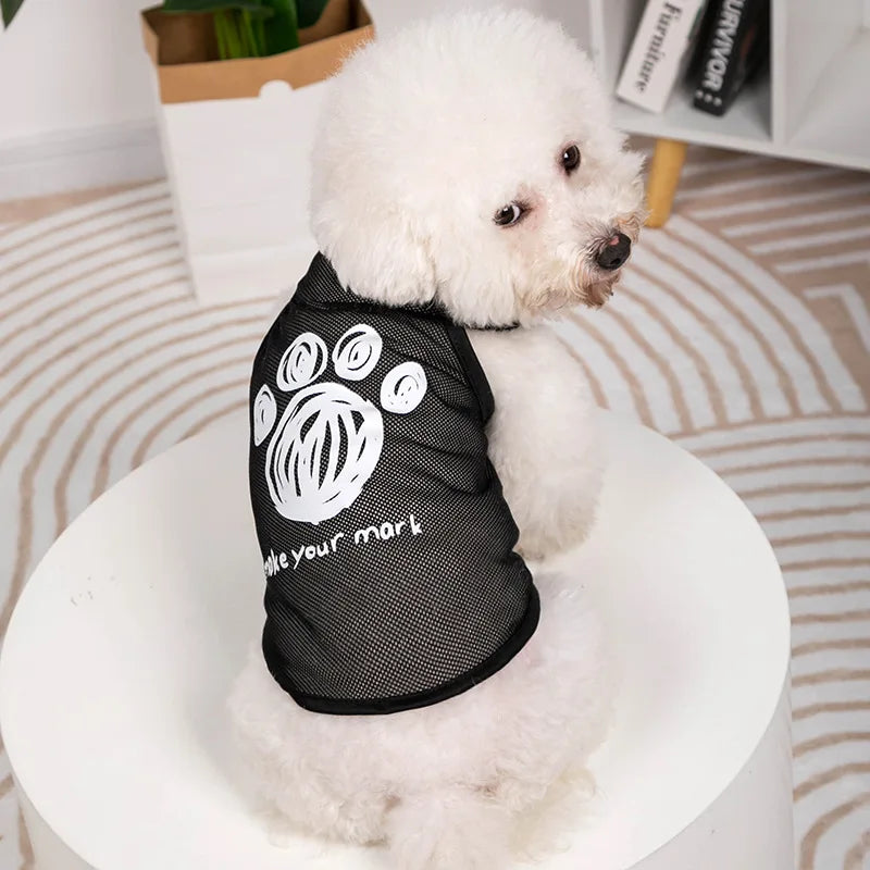 Pet Dog Clothes Summer Jersey Pet Cat Vest Mesh Breathable Dog T-shirt for Small Large Dog Pet Costume