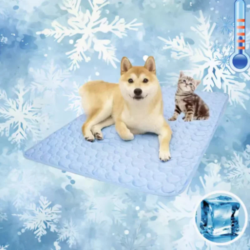 Dog Mat Cooling Summer Pad Mat For Dogs Cat Blanket Sofa Breathable Pet Dog Bed Summer Washable For Small Medium Large Dogs Car