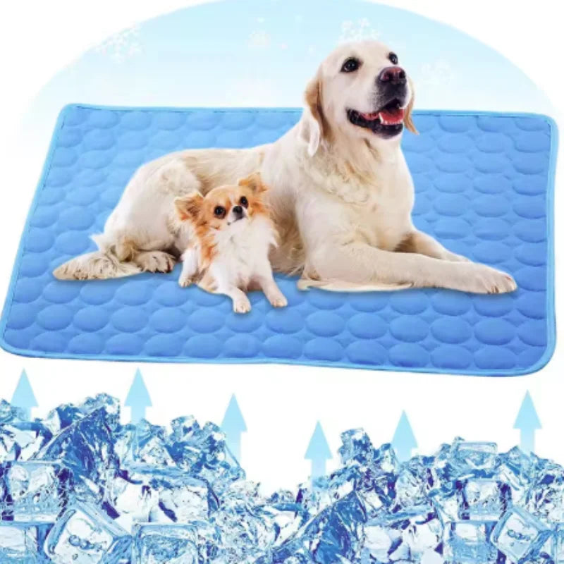 Dog Mat Cooling Summer Pad Mat For Dogs Cat Blanket Sofa Breathable Pet Dog Bed Summer Washable For Small Medium Large Dogs Car