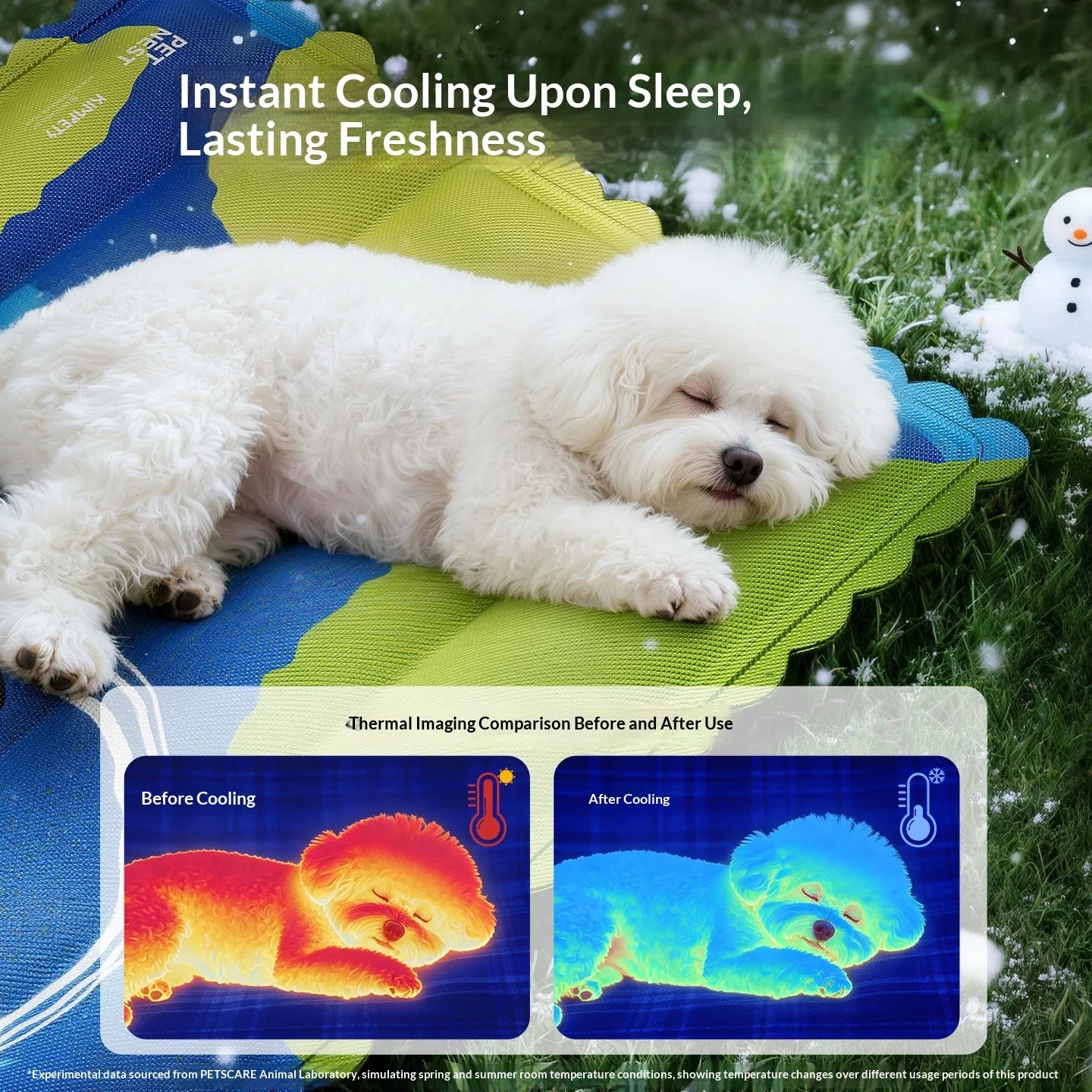 Pet Cooling Mat Ice Blanket Summer Dog Pad Water Injection Self Cooling Waterproof Wear Resistant Bite Resistant for Dogs Cats