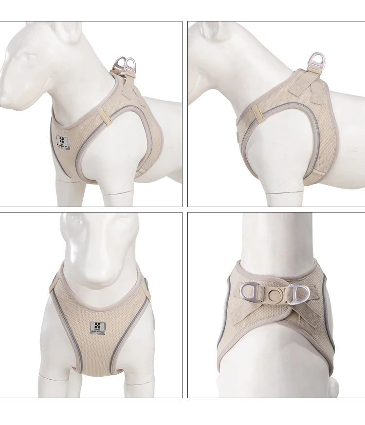 Dog Harness Leash Set for Small Medium Dog Adjustable Reflective Puppy Cat Harness pet Vest Chihuahua Dachshund Outdoor Walking