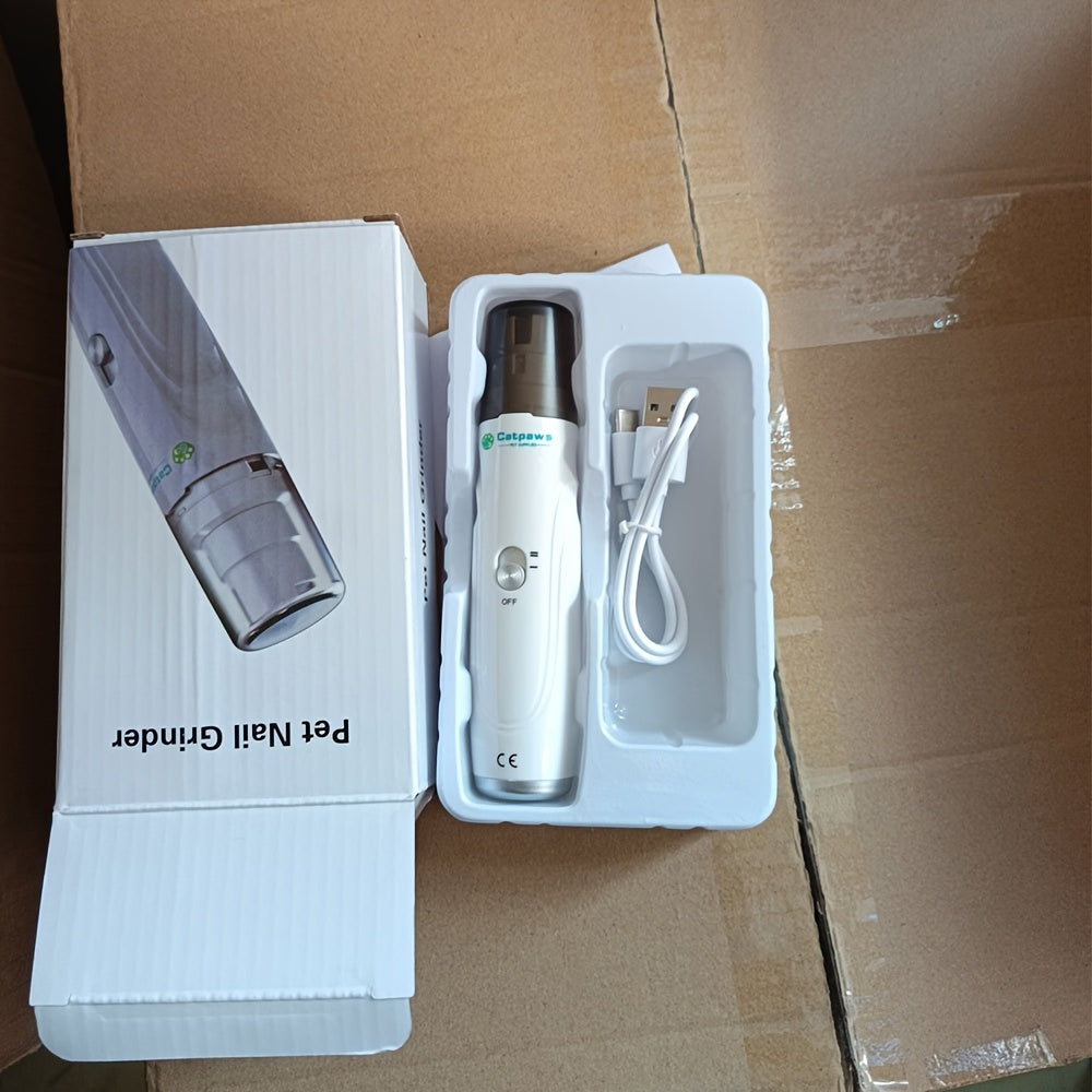 Electric Pet Nail Grinder USB Rechargeable Electric Dog Nail Clippers Quiet Electric Dog Cat Paws Nail Grooming Trimmer Tools