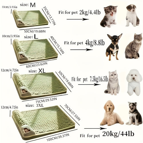 1pc Dog Mat, Four Seasons Universal Kennel, Sleeping Nest with Winter Removable And Washable Floor Mat, Dog Sleeping Mat, Pet Soft Spine Protection