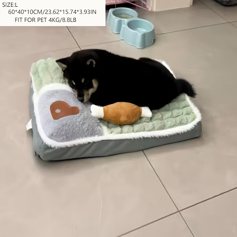 1pc Dog Mat, Four Seasons Universal Kennel, Sleeping Nest with Winter Removable And Washable Floor Mat, Dog Sleeping Mat, Pet Soft Spine Protection