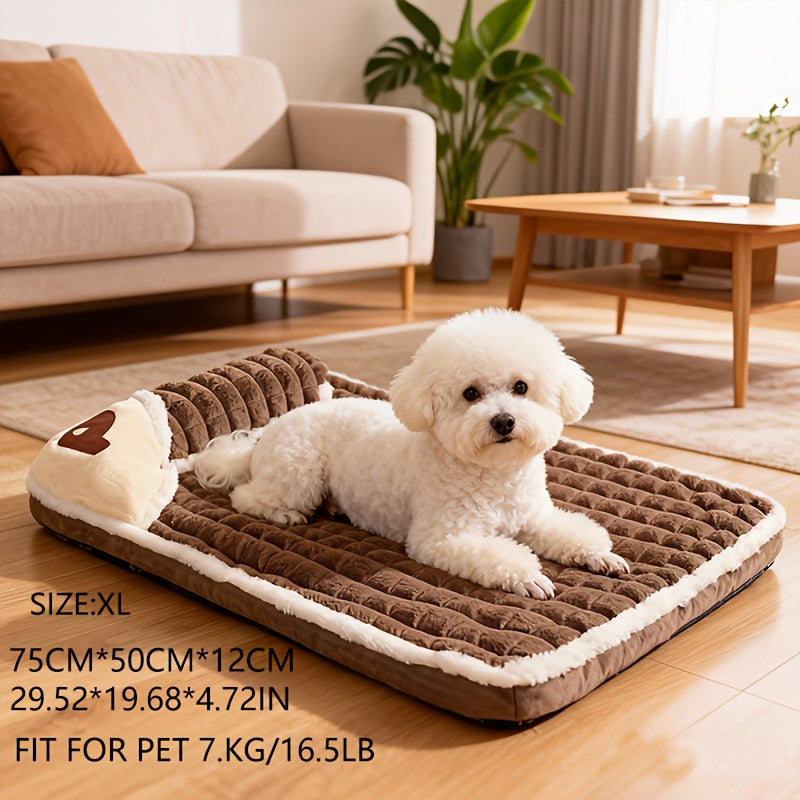1pc Dog Mat, Four Seasons Universal Kennel, Sleeping Nest with Winter Removable And Washable Floor Mat, Dog Sleeping Mat, Pet Soft Spine Protection