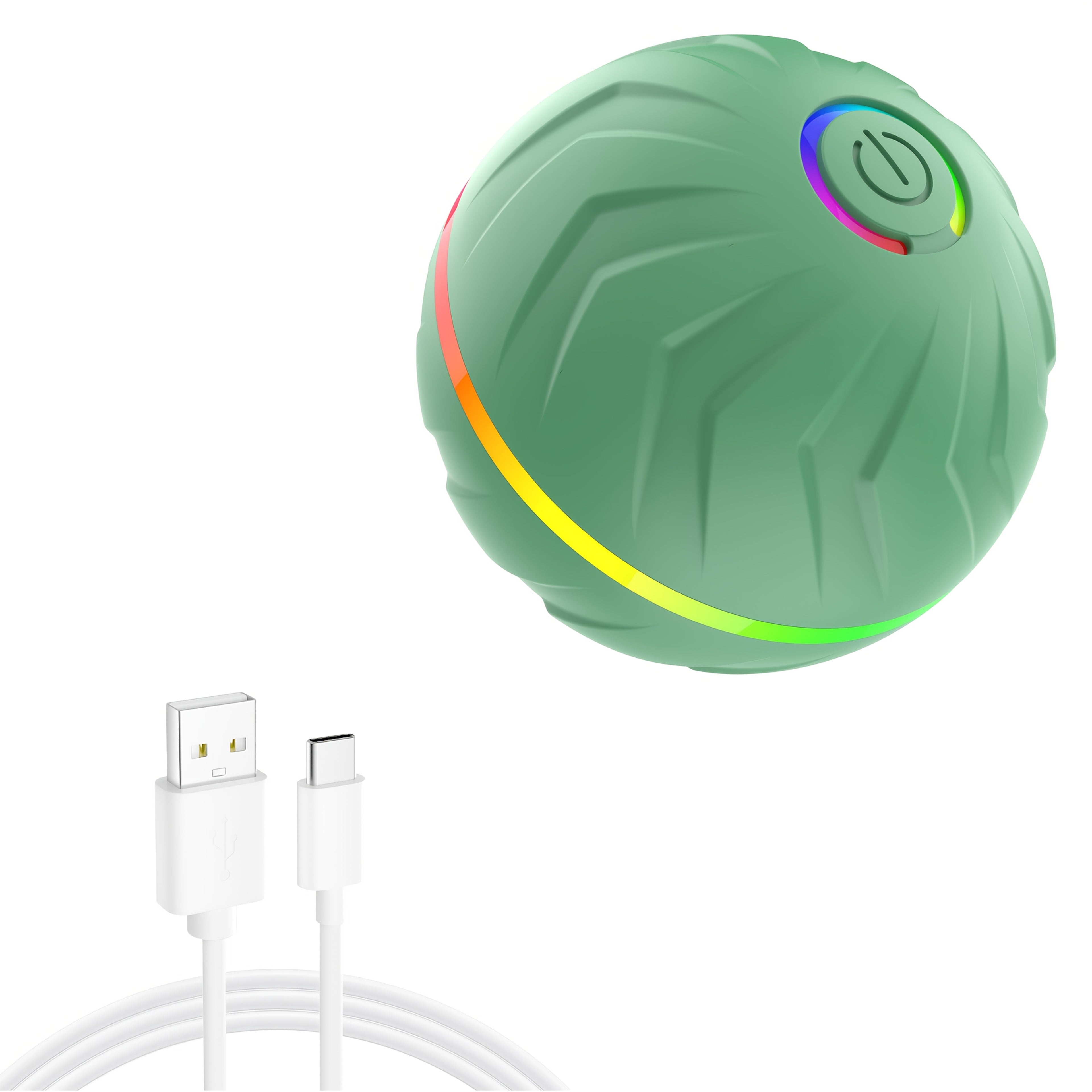 [Interactive Dog Ball] 6.6cm/2.62in Large Size Pet Smart Bouncing Ball, Interactive Dog Toy, Motion-Activated Automatic Rolling Ball for Puppies/Small Dogs/Medium Dogs/Large Dogs, Interactive Dog Ball, Playful Design, Durable